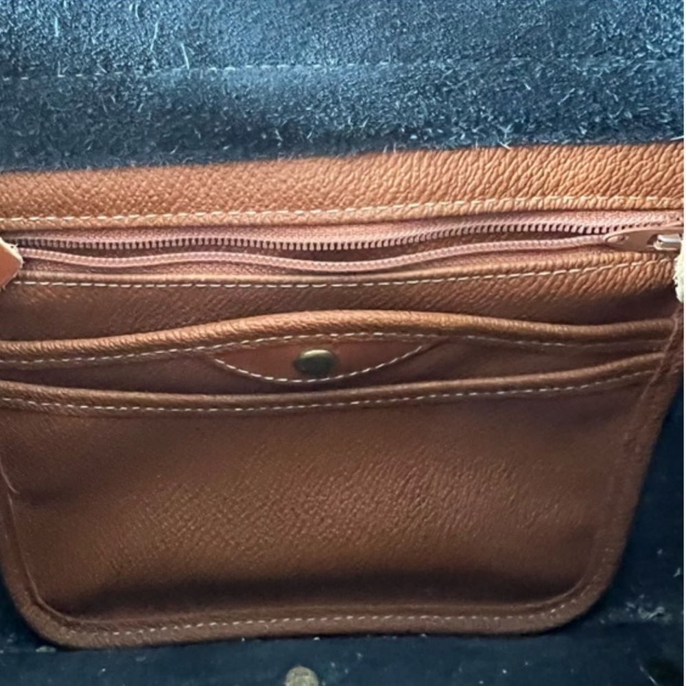 Dooney & Bourke Vintage/Brown Navy Medium Essex Bag - Picture 7 of 14